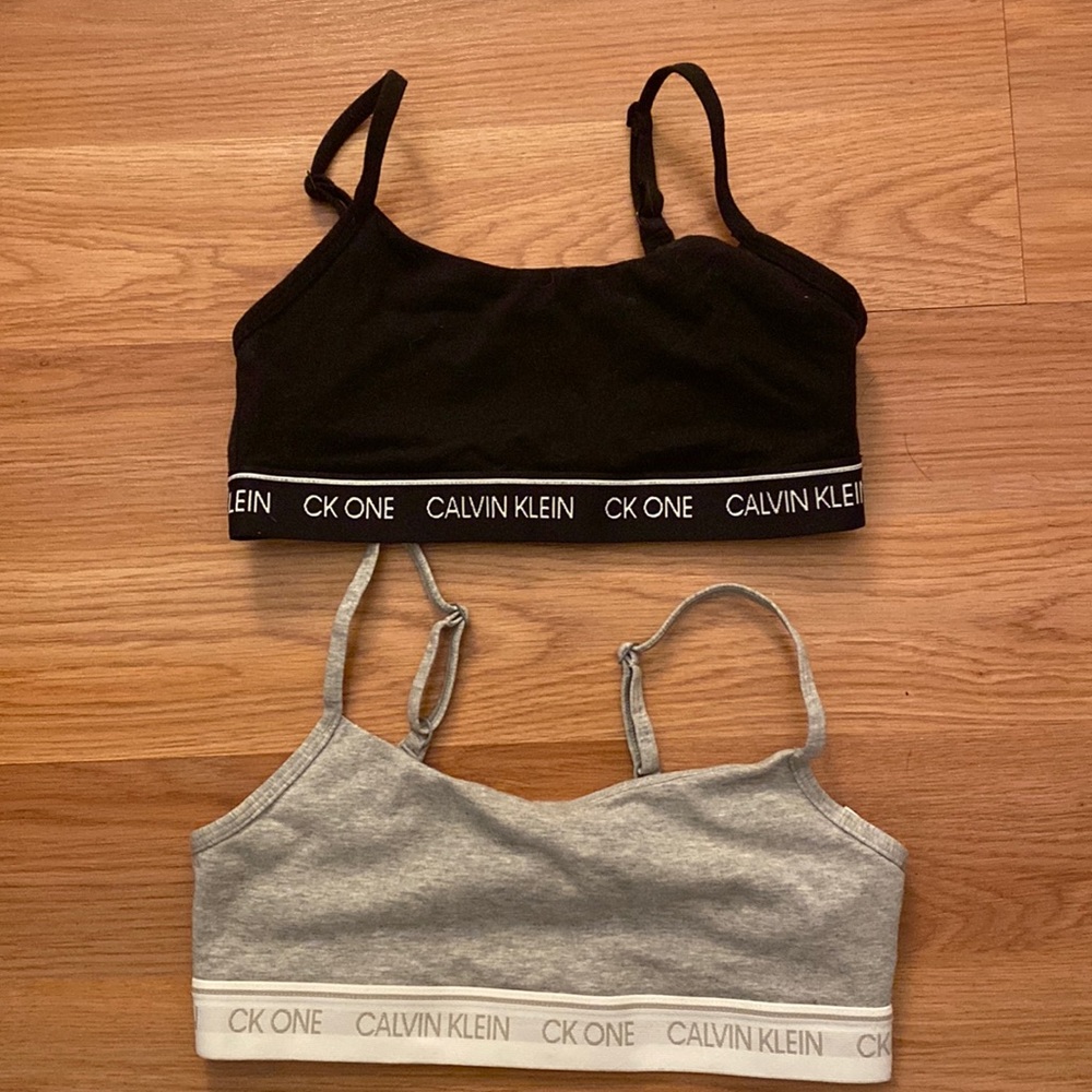 Two Calvin Klein bralettes